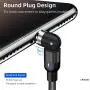 [540°Rotation] Magnetic Phone Charger Cable(3-Pack), 3 in 1 Magnetic Charging Cable, Compatible with Mirco USB, Type C Smartphone and iProduct Device