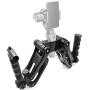 Vbestlife Camera Dual Handle Grip, 4 Axis Anti-Shake Adjustable Gimbal Stabilizer Extension Bracket for DJI Ronin S