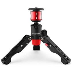 IFOOTAGE Tabletop Tripod, Portable Desktop Mini Tripod Stand with 3/8 and 1/4 inches Quick Release Plate, Max Load 17.6 lbs for DSLR Camera, Video Camcorder, Mobile Phone and Action Cameras