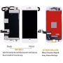 SunlerPro for iPhone 8plus White 5.5" LCD 3D Touch Digitizer Screen Replacement with Front Camera+ Earpiece+ Tools Kit+ Screen Protector iPhone LCD Screen Replacement kit
