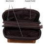NKns Gifts for Men Vertical Leather Mens Small Bag Retro Shoulder Bag Wearing Belt Mobile Phone Pocket