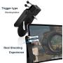 YaLiu 4 Triggers Mobile Game Controller for iPad，Sensitive Shoot Aim Gamepad Trigger for PUBG/Knives Out, Adjustable Gaming Handgrip for 4.5-12.9 inch Tablet & Android iOS Phone