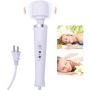 YEVIOR Wired Powerful Handheld Wand Massager with 10 Pulse Settings, Personal Total Body Therapy Massager Wand for Sports Recovery, Muscle Aches, Body Pain (White)