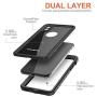 OUNNE iPhone X/Xs Waterproof Case, Underwater Full Sealed Cover Snowproof Shockproof Dirtproof IP68 Certified Waterproof Case with Built-in Screen Protector for iPhone X/Xs