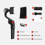 MOZA Mini-S Smartphone Gimbal Stabilizer with an Extension Pole, One-Button Zoom Object Tracking Foldable 3 Axis Gimbal for Smartphone iPhone 11/11Pro/Xs Max/Xr/X/8/7/6 Plus,Samsung Note10/S10