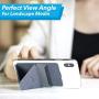 MOFT Reusable Adhesive 4-in-1 Phone Stand, Card Holder, Adjustable Viewing Angles, Magnetic, Thin Design with Grip to be Held -Starry Grey