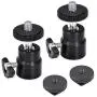 Slow Dolphin 1/4 Inch Hot Shoe Mount with Additional Shoe Adapter Screw for Cameras, Camcorders, Smart Phone, Gopro, LED Video Light, Microphone, Video Monitor (2 Packs) Slow Dolphin 1/4 Inch Hot Shoe Mount with Additional Shoe Adapter Screw for Cameras, Camcorders, Smart Phone, Gopro, LED Video Light, Microphone, Video Monitor (2 Packs)