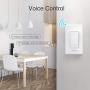 Smart Light Switch, Gosund 2.4Ghz WiFi Light Switch Works with Alexa, Google Assistant, Remote Control/Voice Control and Schedule, Neutral Wire Required, Single-Pole, No Hub Required