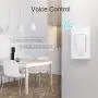 Smart Light Switch, Gosund 2.4Ghz WiFi Light Switch Works with Alexa, Google Assistant, Remote Control/Voice Control and Schedule, Neutral Wire Required, Single-Pole, No Hub Required