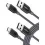 [2-Pack] Anker Powerline+ USB C to USB A Fast Charging Cable, for Samsung Galaxy Note 8 / S8 / S8+ / S9 /S10, Sony XZ, LG V20 / G5 / G6, Xiaomi 5 and More (3ft)