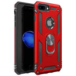 iPhone 7 Plus Case | iPhone 8 Plus Case [ Military Grade ] 15ft Drop Tested Protective Case | Kickstand | Wireless Charging | Compatible with Apple iPhone 8Plus / iPhone 7 Plus Case - Red