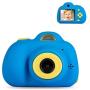 Deeteck Kids Video Camera Gifts for 3-6 Year Boys, Mini Digital Camera, Shockproof Children Camcorders, Toys for 4 5 6 7 Year Old Boys Birthday Gifts with 16GB SD Card(Blue)