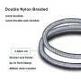 Phone Charger,5 Pack (1FT/20cm) Nylon Braided Charging Cord Charger Compatible with PhoneX/8/8Plus 7/7 Plus/6s/6s Plus/6/6 Plus/5s/55se,Pad,Pod Grey Phone Charger,5 Pack (1FT/20cm) Nylon Braided Charging Cord Charger Compatible with PhoneX/8/8Plus 7/7 Plus/6s/6s Plus/6/6 Plus/5s/55se,Pad,Pod Grey