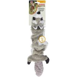 SPOT Bungee Skinneeez | Stuffingless Plush Animal Toy For Dogs | Interactive Dog Toys | Raccoon | Expands 36" Long | By Ethical Pet