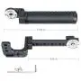 NICEYRIG Handle Grip Kit for DJI Ronin SC/S Gimbal, Leather Handgrip with Rosette Extension Bracket Holder - 332 NICEYRIG Handle Grip Kit for DJI Ronin SC/S Gimbal, Leather Handgrip with Rosette Extension Bracket Holder - 332