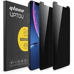 UPTOU Privacy Screen Protector for iPhone 11Pro Max,iPhone Xs Max,Anti Spy Tempered Glass,Anti Scratch,Case Friendly[6.5-Inch,2-Pack]…