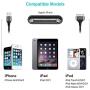 AGVEE Unbreakable Nylon Braided [3 Pack 6ft] 30 Pin Heavy Duty Fast Charger Cable, Slim Metal Shell End Case Friendly Charging Data Cord for iPhone 4/4S, iPad 1/2/3, iPod, Black Gray