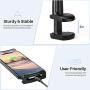 Tryone Gooseneck Tablet Stand, Tablet Mount Holder for iPad iPhone Series/Nintendo Switch/Samsung Galaxy Tabs/Amazon Kindle Fire HD and More, 30in Overall Length(Black)