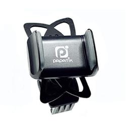 papatik Bike Phone Mount for Motorcycle, Bicycle Handlebar - Cell Phone Bike Mount Fits iPhone X, XR, 10, 8, 7, 6, 6S, Plus Phones, Samsung Galaxy, S10, S9, S8, S7, Universal Fits Phones to 3.5" Wide