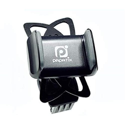 papatik Bike Phone Mount for Motorcycle, Bicycle Handlebar - Cell Phone Bike Mount Fits iPhone X, XR, 10, 8, 7, 6, 6S, Plus Phones, Samsung Galaxy, S10, S9, S8, S7, Universal Fits Phones to 3.5" Wide