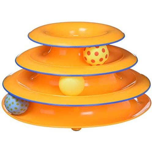 Petstages Cat Tracks Cat Toy - Fun Levels of Interactive Play - Circle Track with Moving Balls Satisfies Kitty’s Hunting, Chasing & Exercising Needs