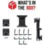 Industrial Metal Drill Base Tablet Mount - By TACKFORM [Enduro Series] - iPad Holder for wall or truck. ELD Mount For Most Devices Including iPad Mini, IPad Pro 12.9, Galaxy S, Surface Pro & Switch