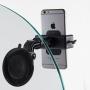 Livestream Gear - Glass Suction Mount for Phone, Perfect for Live Stream, FB Live, Youtubers, or Photos. Great for Glass or Mirror. Use for WOD; Fitness Streams at Home, or Gym. (Large Phone Holder)