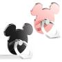 Cell Phone Ring Holder (2 Pack) High Viscosity Finger Stand Grip Reusable Washable 360 Rotation Universal Smartphone Kickstand Compatible for iPhone ipad Samsung Google HTC Most (BlackRosegold)