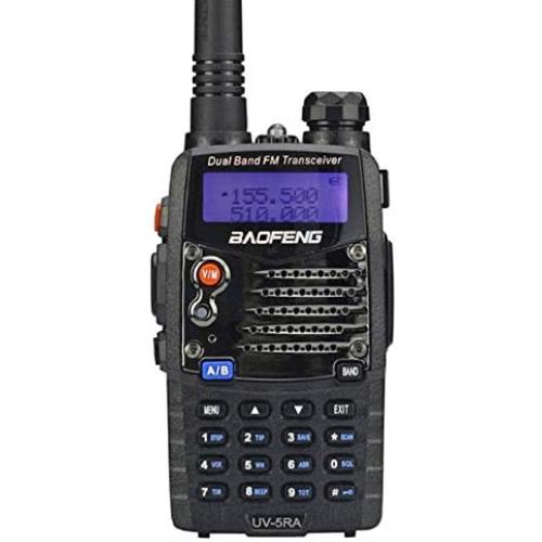 Baofeng UV5RA Ham Two Way Radio 136-174/400-480 MHz Dual-Band Transceiver (Black)