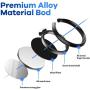 Cell Phone Finger Ring Stand-360° Rotation Metal Ring Grip for Magnetic Car Mount Compatible with All Smartphone Black