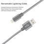 RoFI Compatible Phone Cable, [2Pack] 0.6M Nylon Braided Fast Charging USB Cord Replcement for Phone X 8 8 Plus 7 7 Plus 6s 6s Plus 6 6 Plus 5 5S 5C SE Pad Air Mini and More (2 Pack Grey, 2 FT)