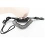 YYST One Stainless Steel Scuba Diving Lanyard Stainless Steel Spring Coiled Lanyard with Quick Release Buckle for Cameras and Dive Lights