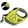 QQPETS Retractable Dog Leash with LED Flashlight for Small Medium Big Breed Dogs, 10/16 ft Extendable Leash, Heavy Duty 360°Tangle Free Nylon Cord Training Running