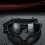 Viriber Motorcycle Goggles Bike Goggles UV Protective Outdoor Glasses Dust-proof Protective Combat Goggles Military Sunglasses Outdoor Tactical Goggles (Black-Safety Goggles) Viriber Motorcycle Goggles Bike Goggles UV Protective Outdoor Glasses Dust-proof Protective Combat Goggles Military Sunglasses Outdoor Tactical Goggles (Black-Safety Goggles)