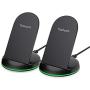 Yootech [2 Pack] Wireless Charger Qi-Certified 10W Max Wireless Charging Stand, Compatible with iPhone SE 2020/11/11 Pro/11 Pro Max/Xs MAX/XR/XS/X, Galaxy S20/Note 10/S10 Plus/S10E(No AC Adapter)