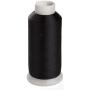 Simthreads 2 Bobbin Thread for Sewing and Embroidery Machine 1 Black and 1 White 5500 Yards Each - 60WT Polyester Bobbin Fill Thread Bottom Threads