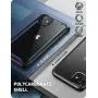 i-Blason Ares Case for iPhone 11 6.1 inch (2019 Release), Dual Layer Rugged Clear Bumper Case with Built-in Screen Protector (Blue)