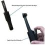 Fugetek 49" Selfie Stick Monopod Professional High End FT-568, For Apple iPhone, Android Samsung, & DLSR Cameras, Aluminum Alloy, Rechargeable Wireless Bluetooth Remote (Black)