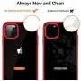 TORRAS Crystal Clear iPhone 11 Pro Case, [Anti-Yellowing] Soft Silicone Shockproof Thin Cover Slim Gel Phone Cases for iPhone 11 Pro 5.8 inch, Red