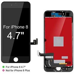 BuTure for iPhone 8 Screen Replacement 4.7" LCD Display & Touch Screen Digitizer Frame Assembly with Magnetic Repair Tools and Screen Protector (Black)