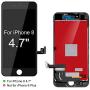 BuTure for iPhone 8 Screen Replacement 4.7" LCD Display & Touch Screen Digitizer Frame Assembly with Magnetic Repair Tools and Screen Protector (Black)