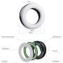 Selfie Ring Light, Clip on Phone Camera LED Light Rechargeable Portable Selfie Fill Light, Halo Light Ring Adjustable Brightness Selfie Circle Light for Smart Phone Photography Video, Laptop (Black)