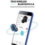 Bluetooth 5.0 Wireless Earbuds, Bluedio T Elf 2 True Wireless Touch Headphones in-Ear Earphones with Charging Case, Mini Car Headset Built-in Mic for Cell Phone/Sports, 6Hrs Playtime, LED Indicator