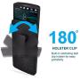 Rome Tech LG V20 Case, Protective Slim Cell Phone Case with Kickstand Clip Holster for LG V20 - Black