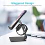 Cell Phone Stand for Apple Watch, ENIBON 2 in 1 Adjustable Charging Station Universal Desktop Phone Holder for Apple Watch 5/4/3/2/1 and iPhone 11/11 Pro/11 Pro Max/Xr/Xs Max (Black)