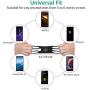 Phone Holder for Bike, Silicone Universal Bike Phone Mount, for Motorcycle Phone Holder Mountain Bike Accessories Fits for iPhone 11 Pro Max/XR/XS Max/8/7/ 6/6s Plus, Galaxy S20/S9, 4.0"-6.5" Phones