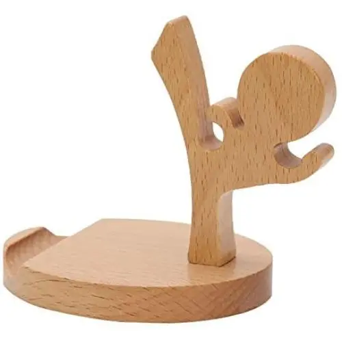 MMOO Wooden Karate Kid Cell Phone Holder MMOO Wooden Karate Kid Cell Phone Holder