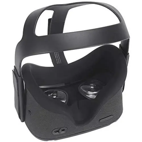 MASiKEN Face Mask for Oculus Quest, Professional Silicone Face Cover, Face Pad Sweatproof Lightproof Washable (Black) MASiKEN Face Mask for Oculus Quest, Professional Silicone Face Cover, Face Pad Sweatproof Lightproof Washable (Black)