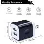 USB Wall Charger Brick, 4-Pack 2.1A/5V Dual USB Plug Power Adapter Charger Box Charging Cube Heads for Replacement for iPhone Xs/XS Max/XR/X/8/7/6/Plus, Samsung Galaxy S8 S7 S6 Edge, LG, Moto, HTC USB Wall Charger Brick, 4-Pack 2.1A/5V Dual USB Plug Power Adapter Charger Box Charging Cube Heads for Replacement for iPhone Xs/XS Max/XR/X/8/7/6/Plus, Samsung Galaxy S8 S7 S6 Edge, LG, Moto, HTC