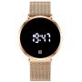 Donia Mens LED Watch Touch Screen Digital Display Electronic Watch Casual Fashion Analog Quartz Waterproof Unisex Watch